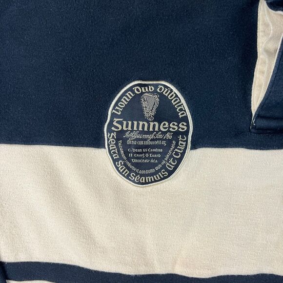 SOLD Guinness 1759 Spellout Dublin Ireland Polo Long Sleeve Embroidered XL - Picture 3 of 12